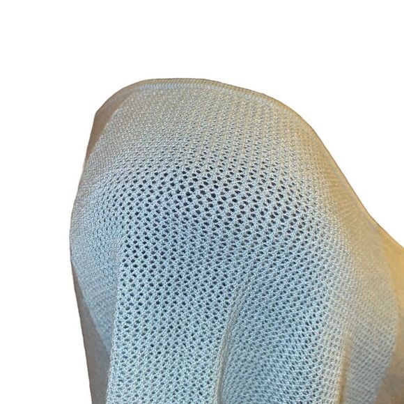 Loft Double v-Neck Cap Sleeves Seafoam Green Top‎ Size Large - Picture 7 of 13